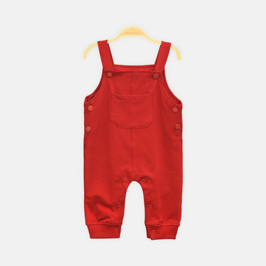 Boys' Maroon Dungaree