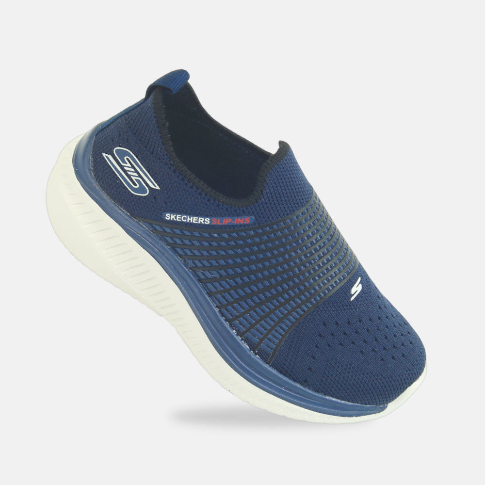 Boy Navy Breathable Slip-On Joggers