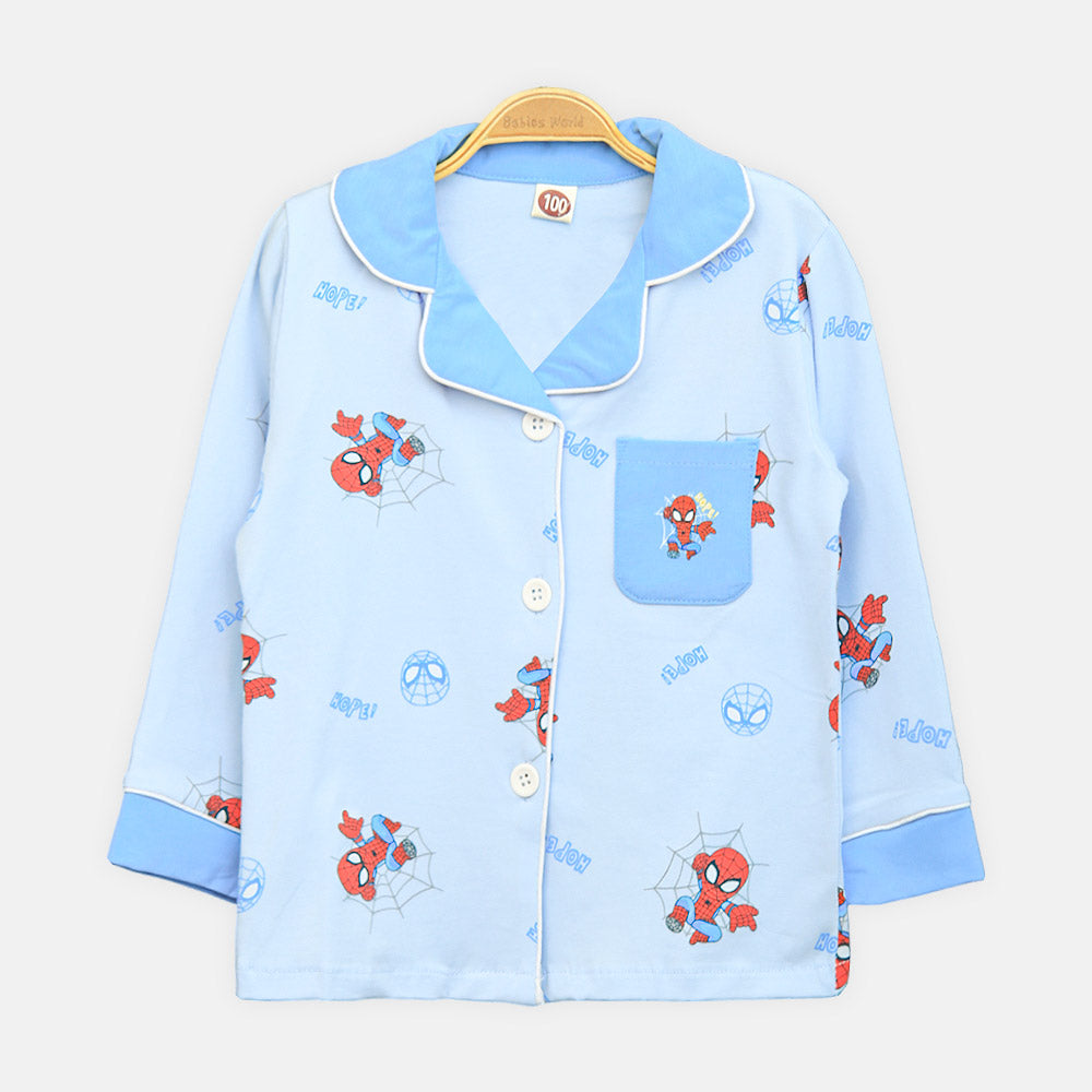 Boys' Spider-Man Cotton Nightsuit