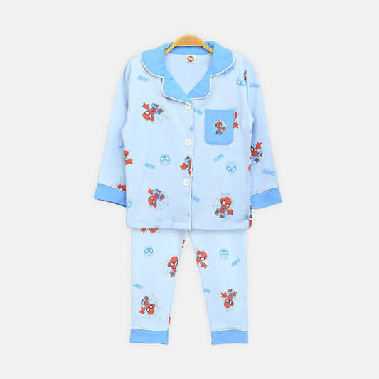 Boys' Spider-Man Cotton Nightsuit