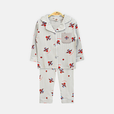 Boys' Spider-Man Striped Nightsuit