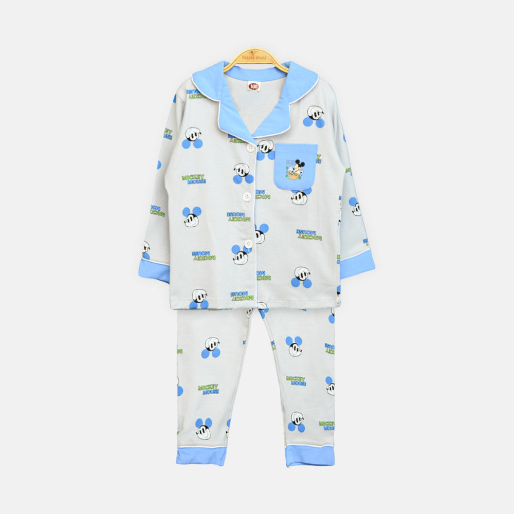 Boys' Mickey Mouse Cotton Nightsuit