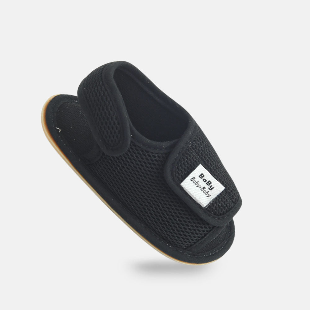 Boys Pre walker Breezy Black Mesh Sandals