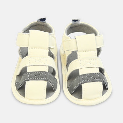 Boy Pre Walker Sporty Grey & White Mini Sandals