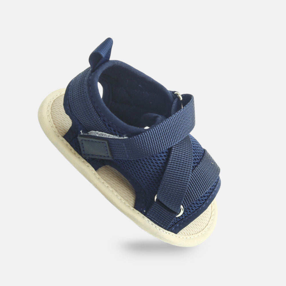 Boy Pre Walker Breezy Navy Blue Mesh Sandals