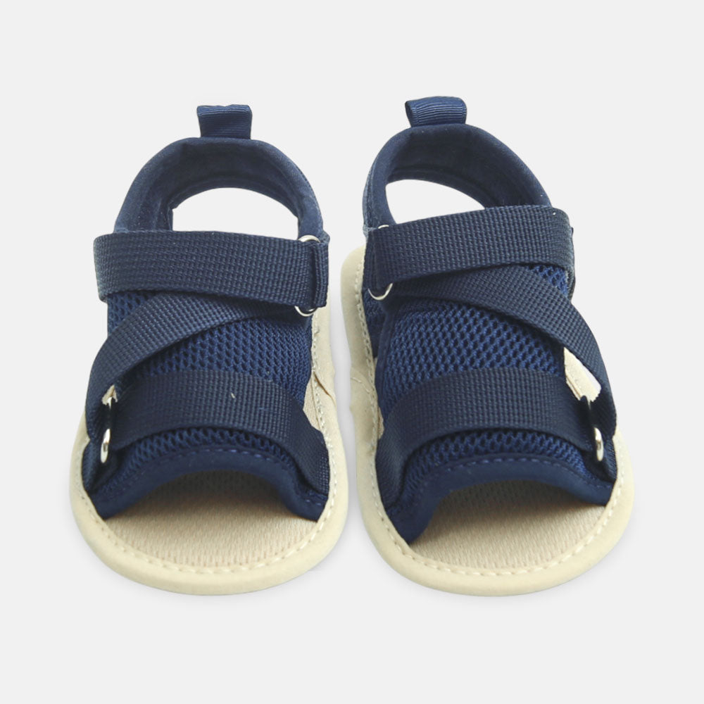 Boy Pre Walker Breezy Navy Blue Mesh Sandals