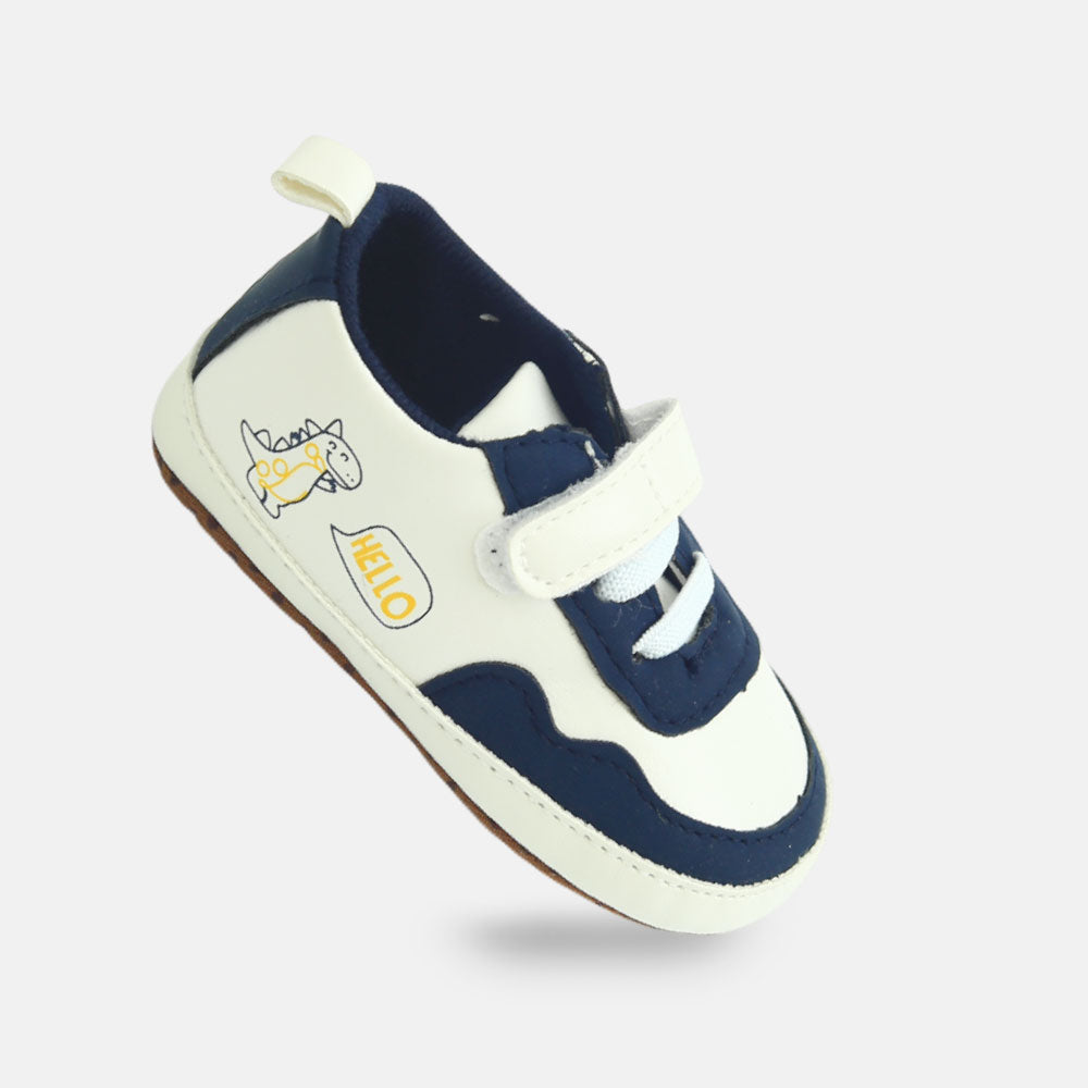 Boy Pre Walker Classic Navy & White Sneakers