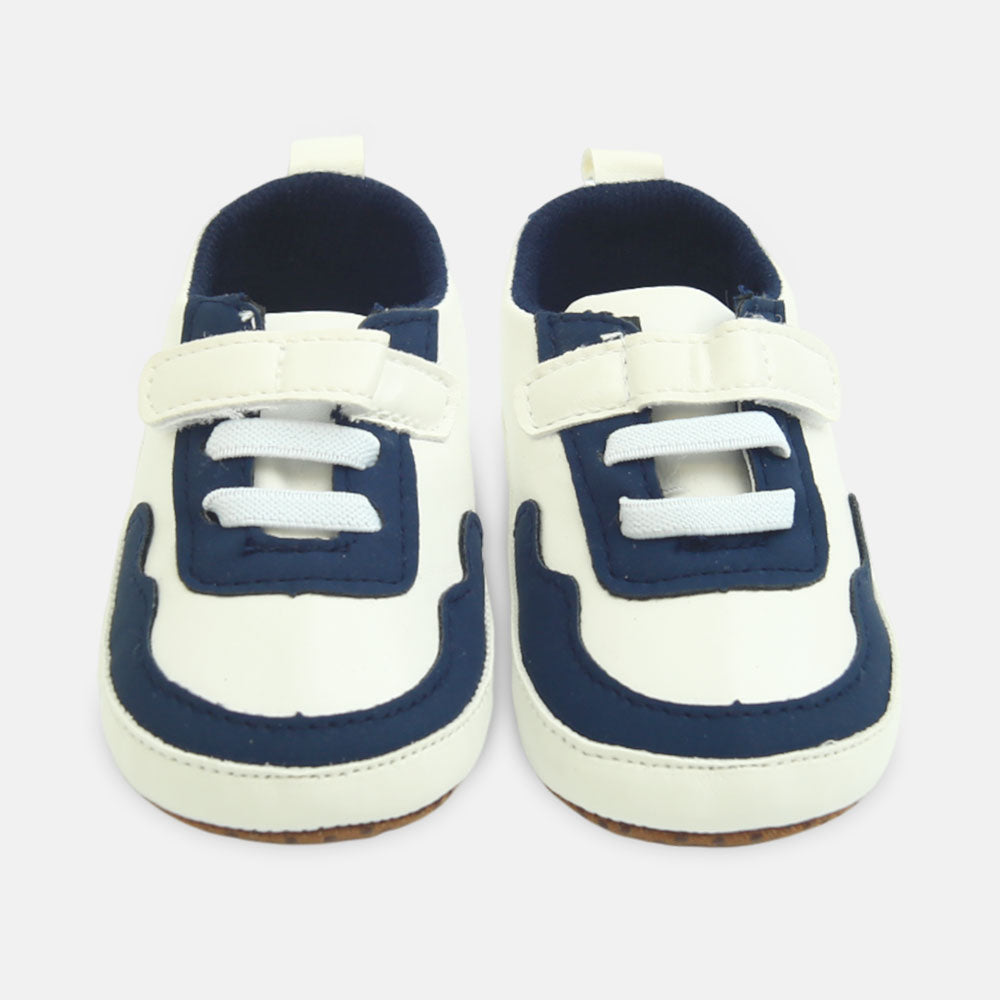 Boy Pre Walker Classic Navy & White Sneakers