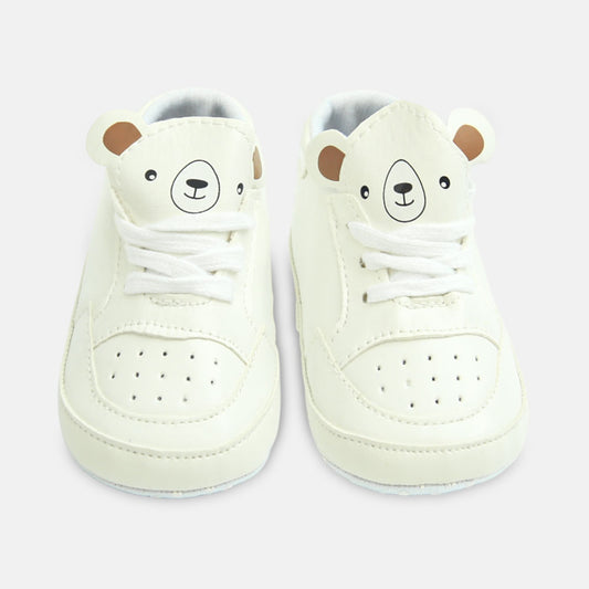 Boy Pre Walker Mini Gent Lace Booties White