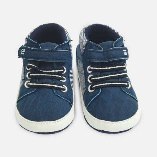 Boy Pre Walker Navy Denim Mini High-Tops
