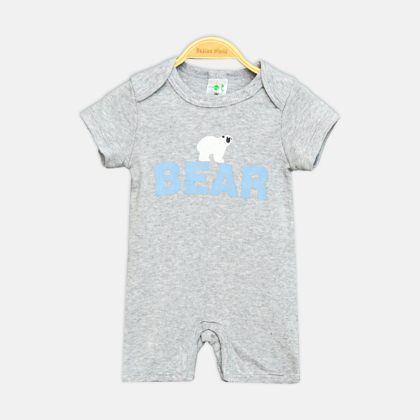 Happy Bear Boy Romper 3-Piece Set