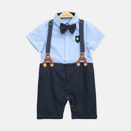 Sky Blue Gentleman Romper