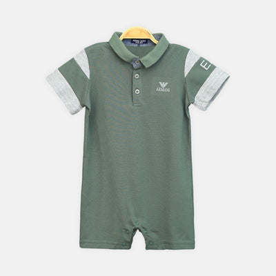 Green Armani Boy Romper