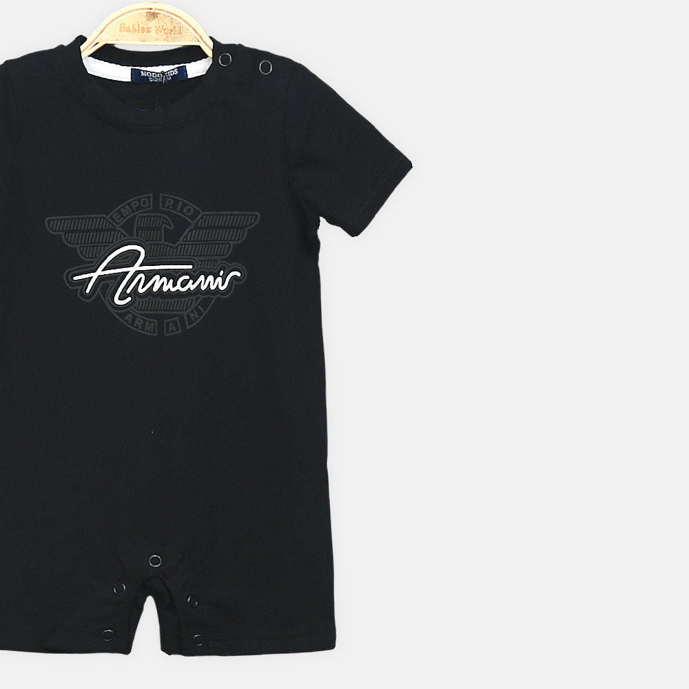 Black Stylish Boy Romper