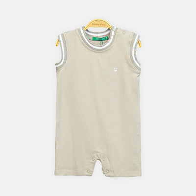Ash Grey Sleeveless Boy Romper