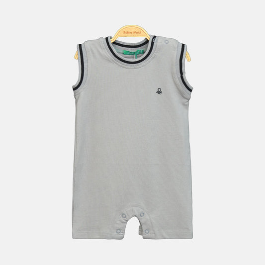 Grey Sleeveless Boy Romper