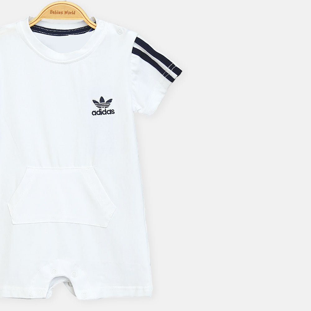 White Adidas Boy Romper