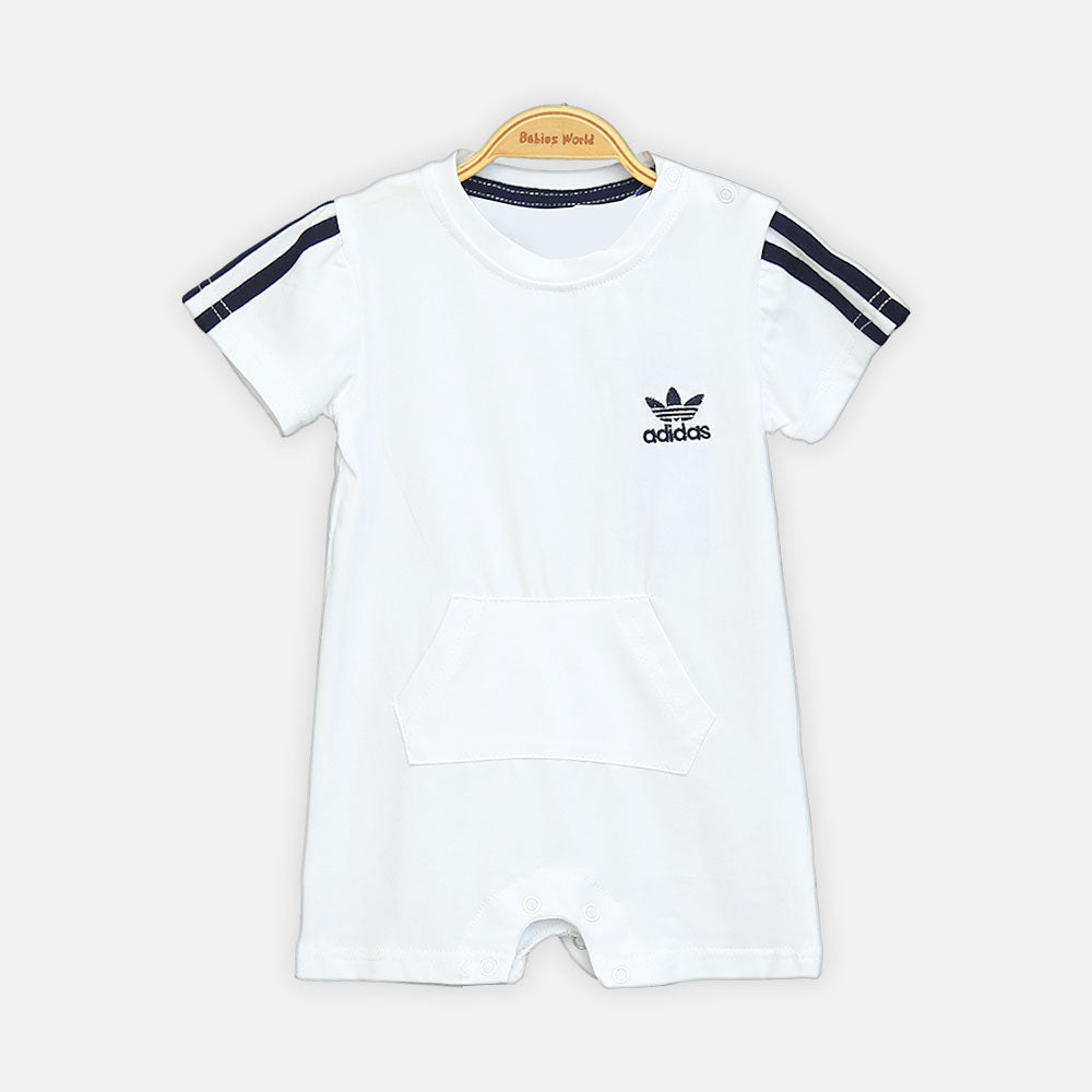 White Adidas Boy Romper