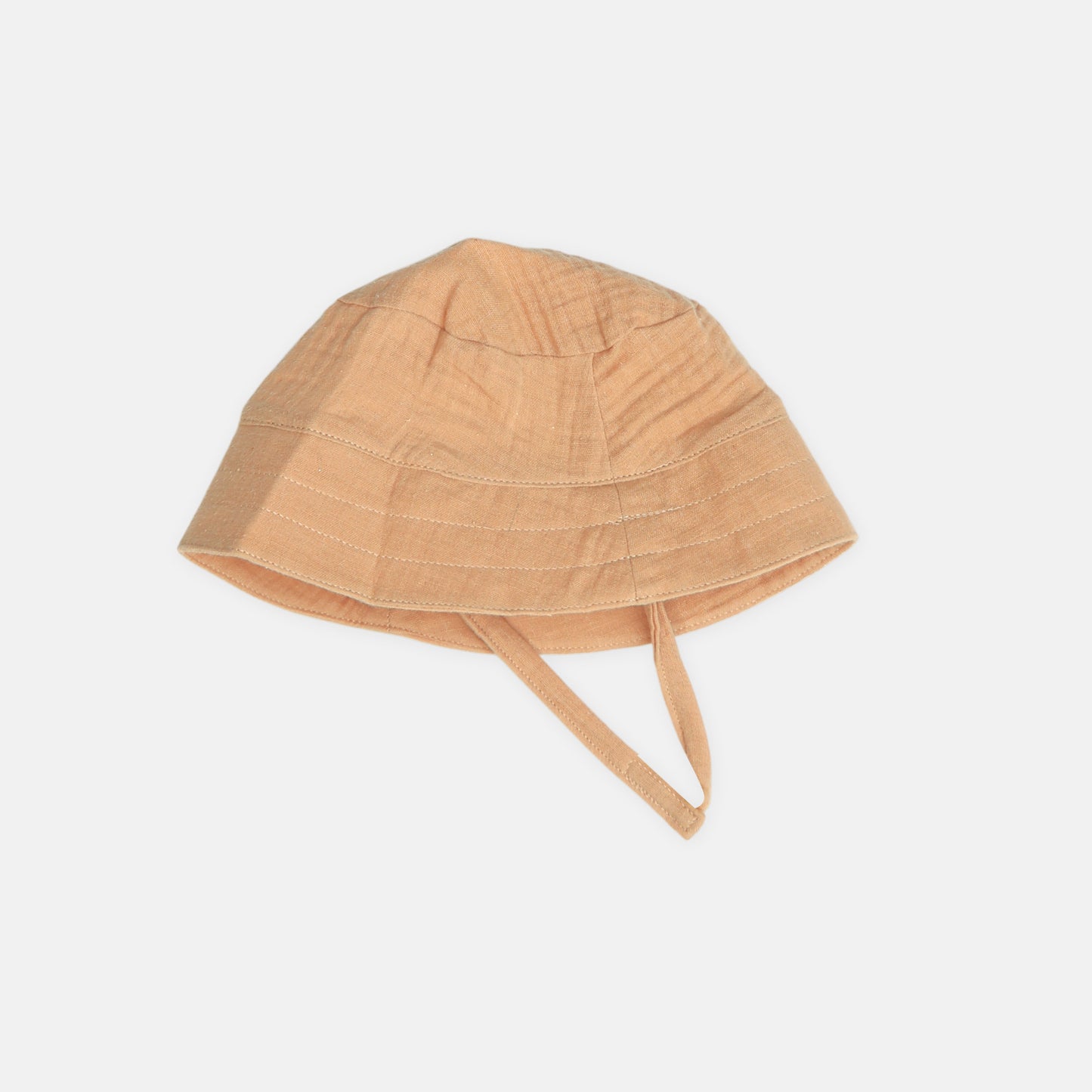 Light Rust Striped Romper & Hat Set