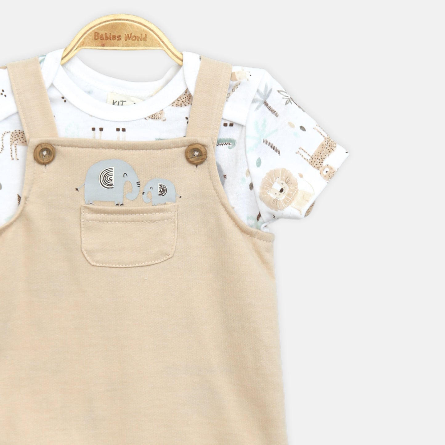 Safari Overall Romper & Hat Set