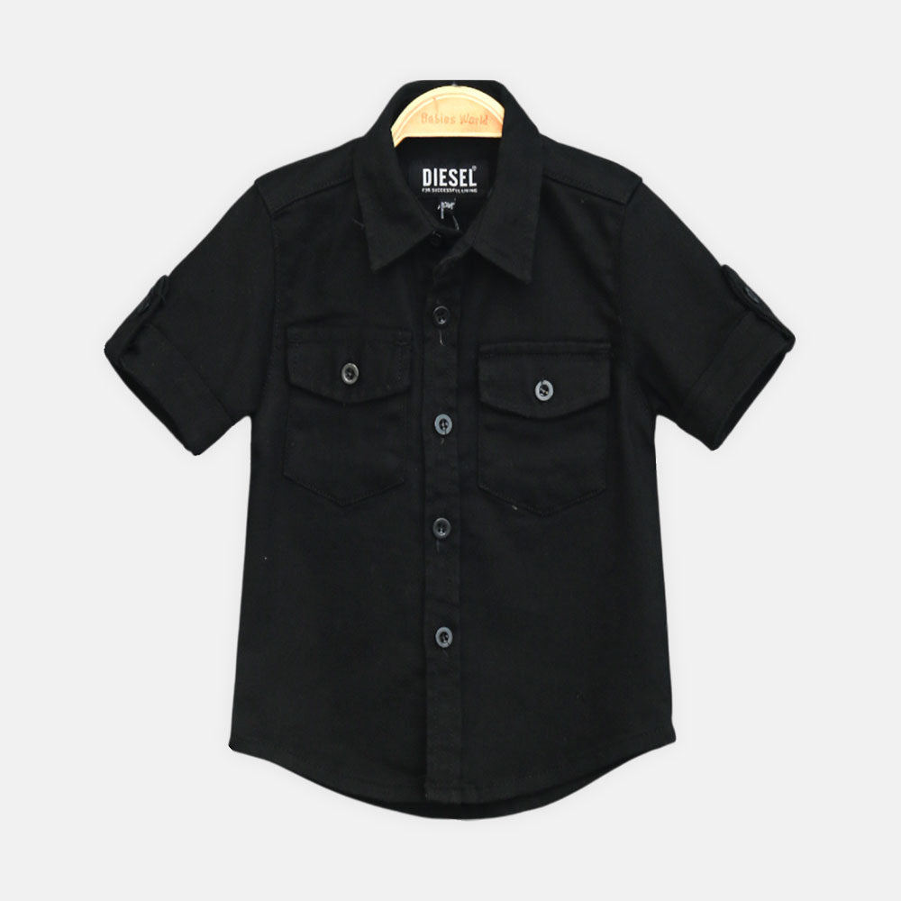 Boy Diesel Black Denim Shirt