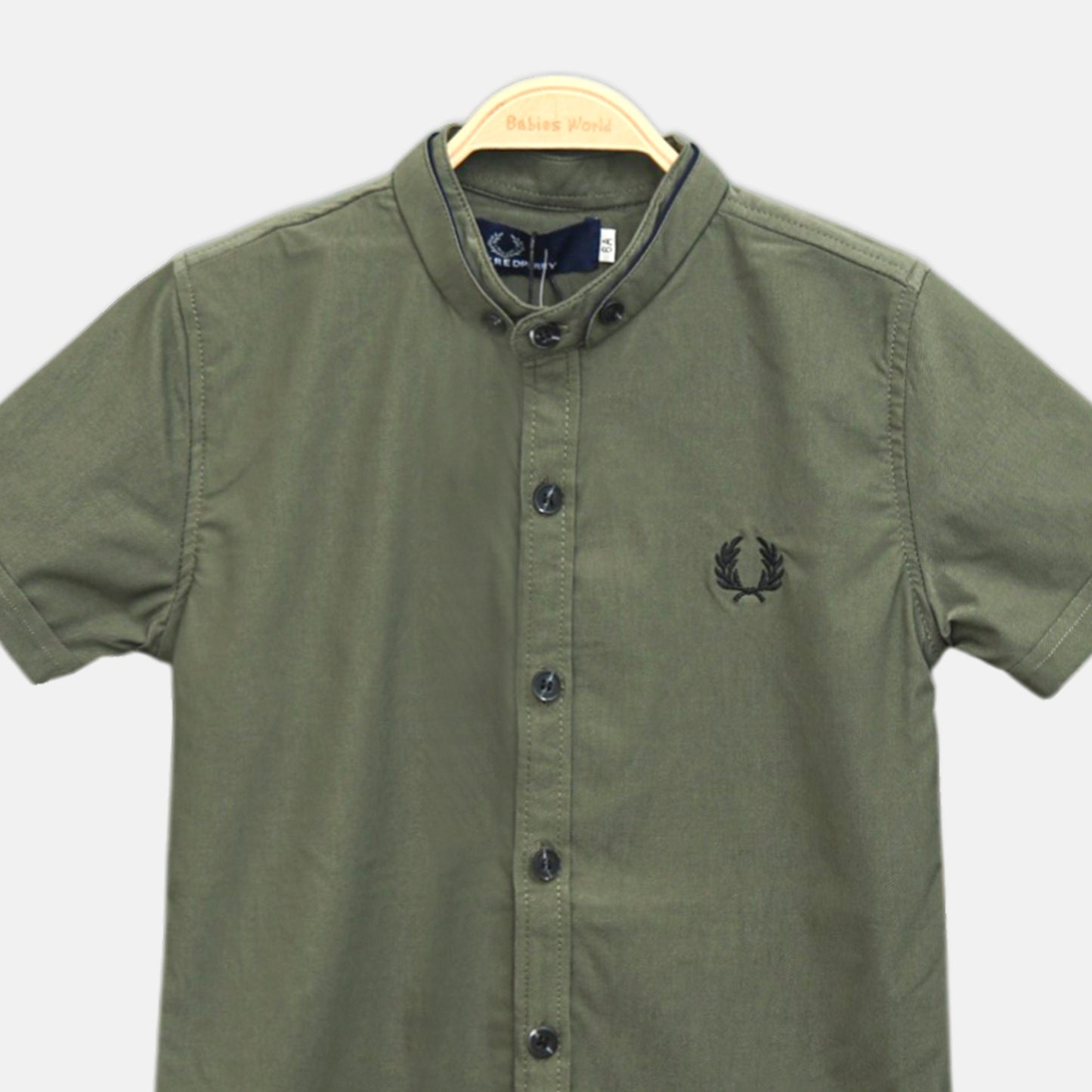 Dark Olive Stretch Contrast Polo