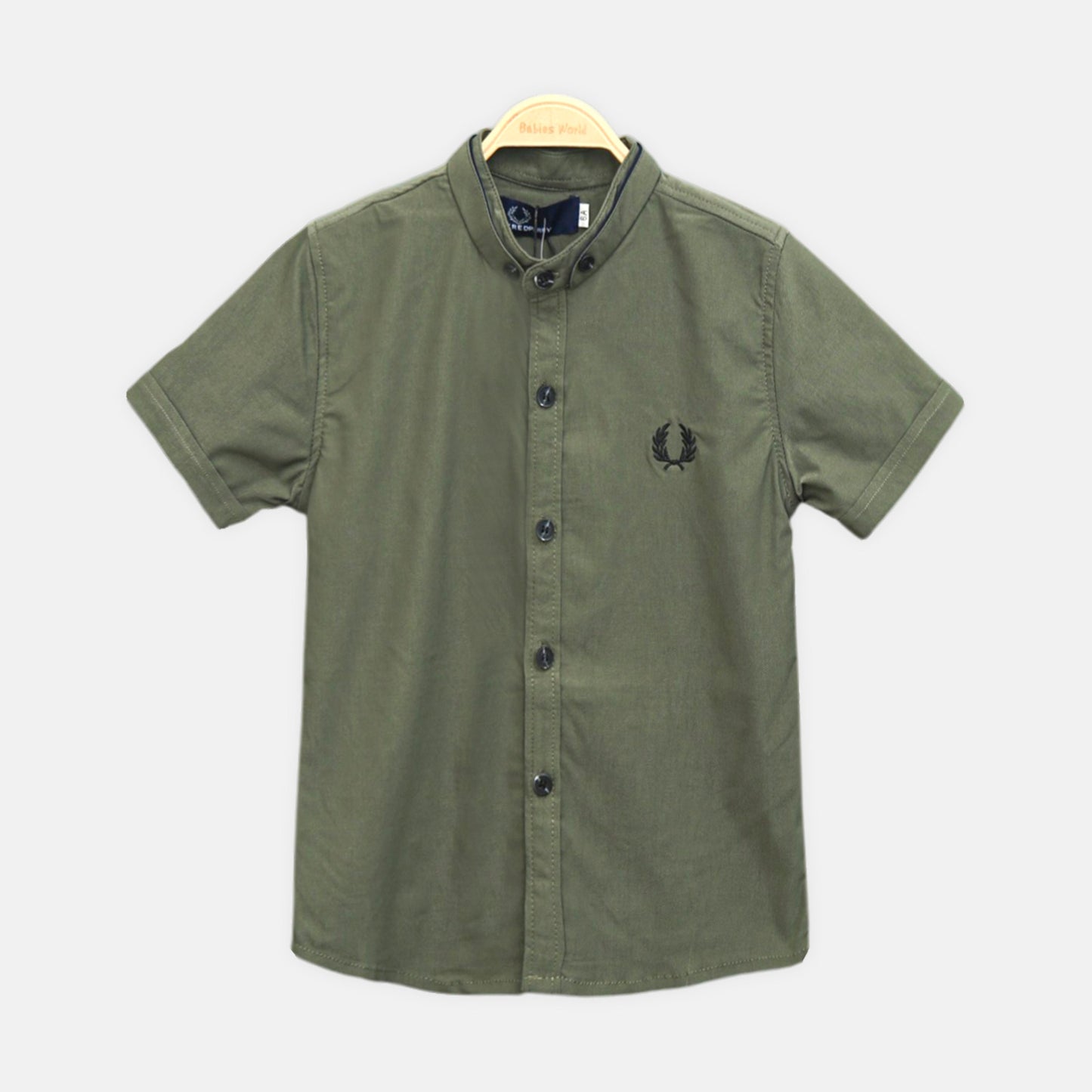 Dark Olive Stretch Contrast Polo