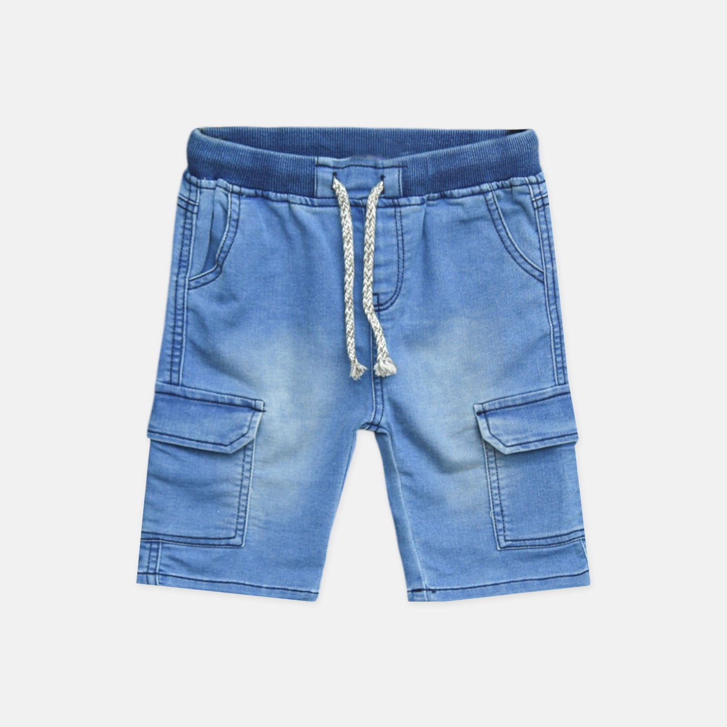 Denim Light Blue Cargo Shorts