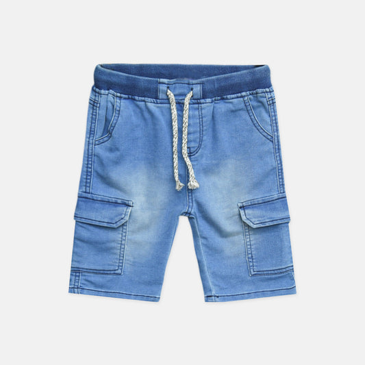 Denim Light Blue Cargo Shorts