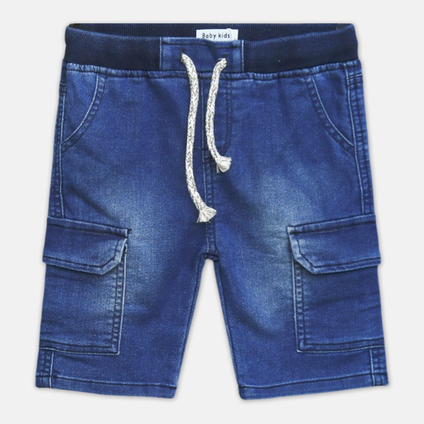 Denim Dark Blue Cargo Shorts