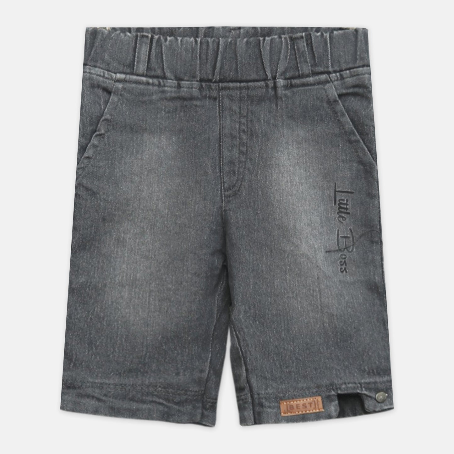 Grey Denim Shorts
