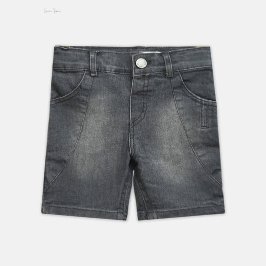Charcoal Grey Denim Shorts