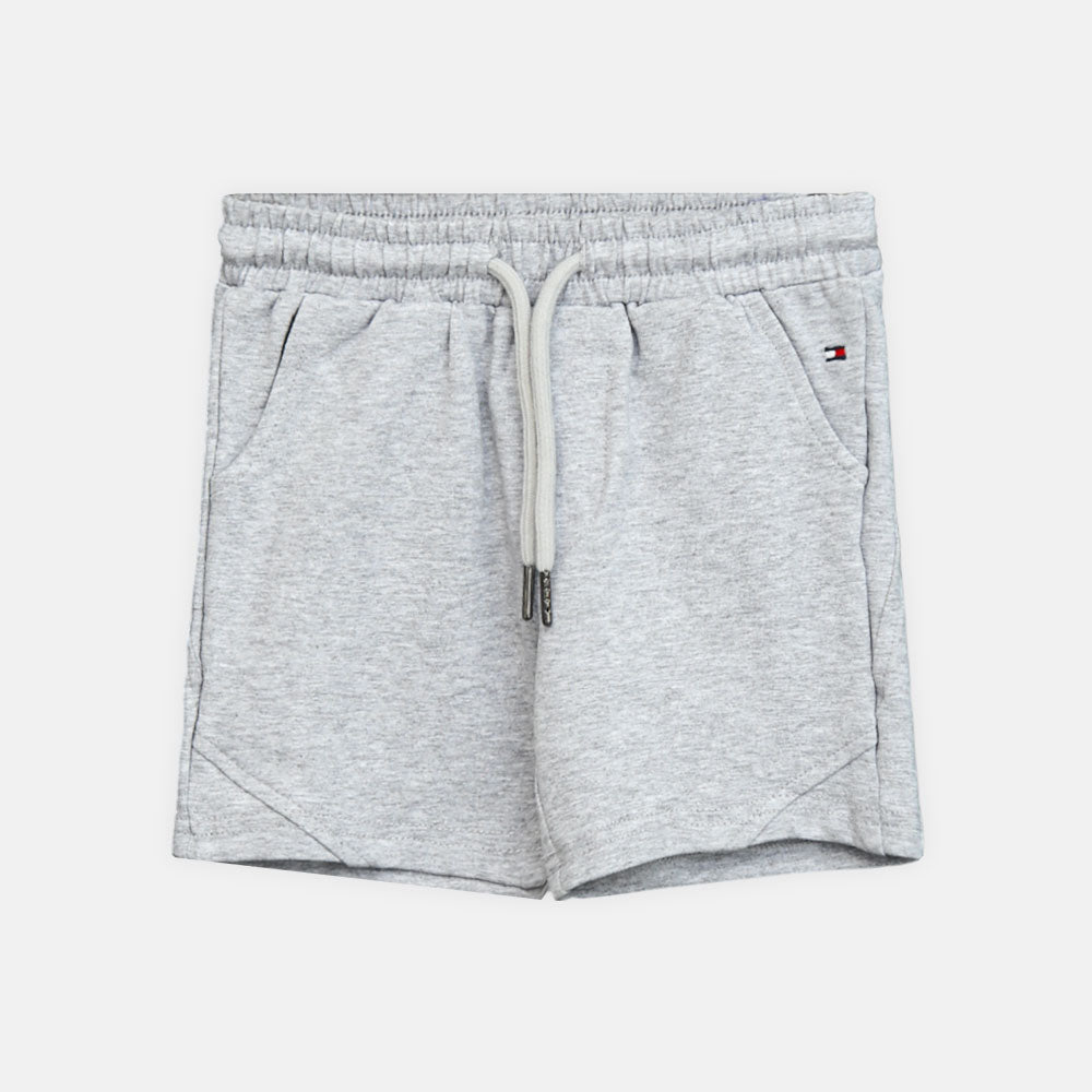 Boy Cozy Grey Flag Shorts