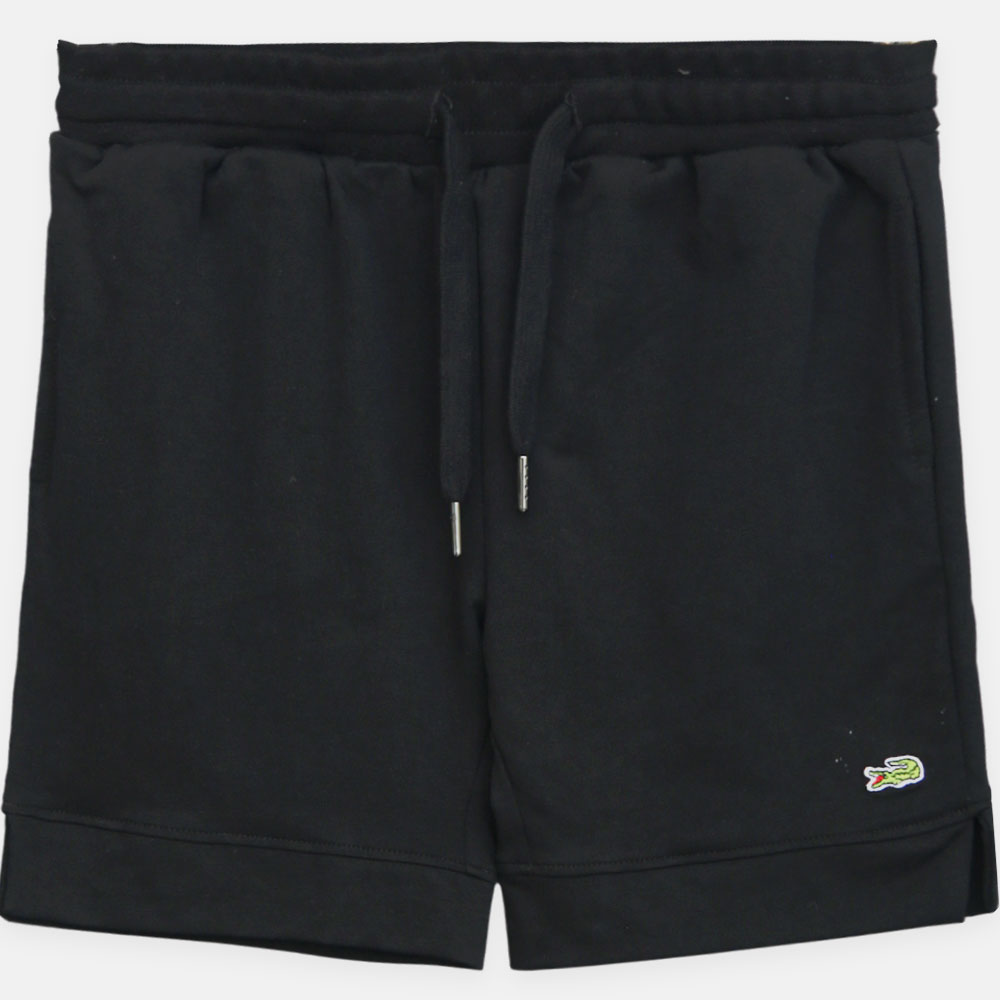 Boy Cozy Black Signature Shorts