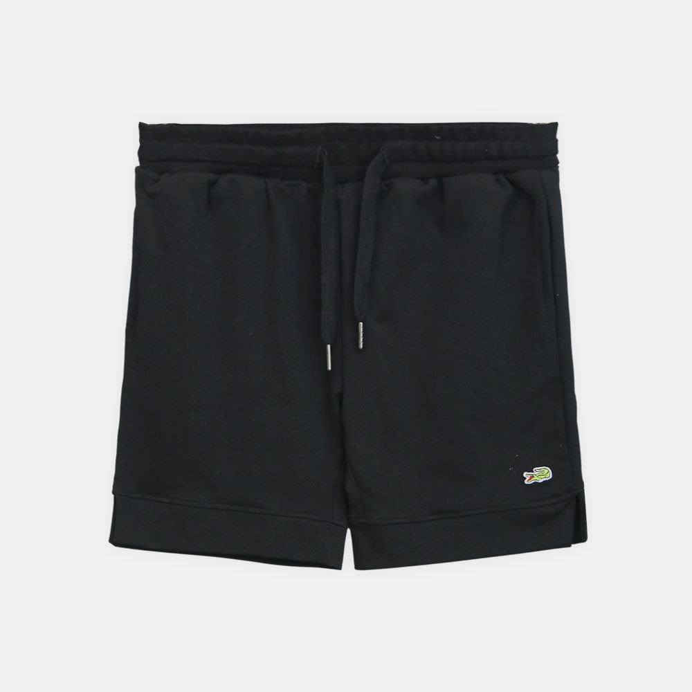 Boy Cozy Black Signature Shorts