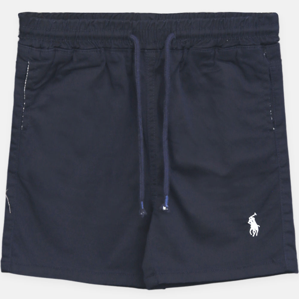 Boy Cozy Navy Blue Polo Shorts