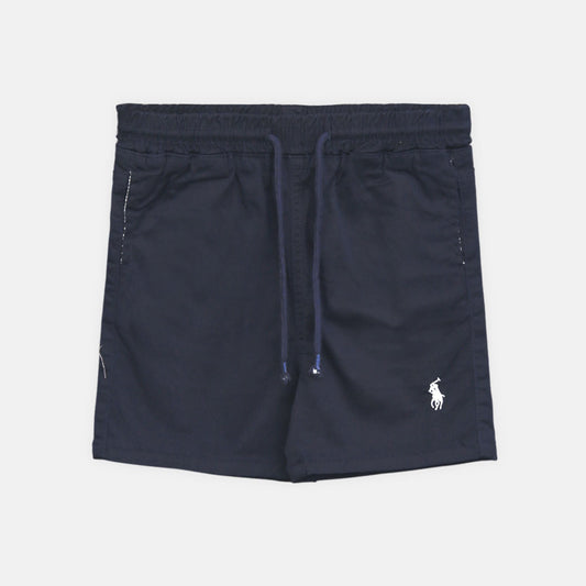 Boy Cozy Navy Blue Polo Shorts