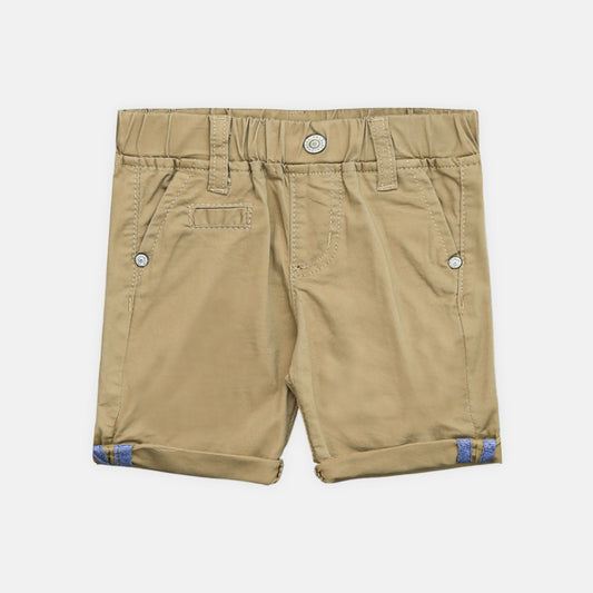 Boy Cozy Khaki Cuffed Chinos Shorts