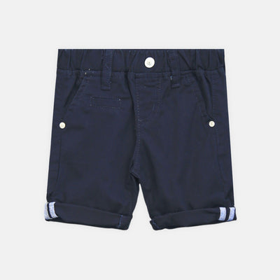 Boy Cozy Navy Cuffed Shorts