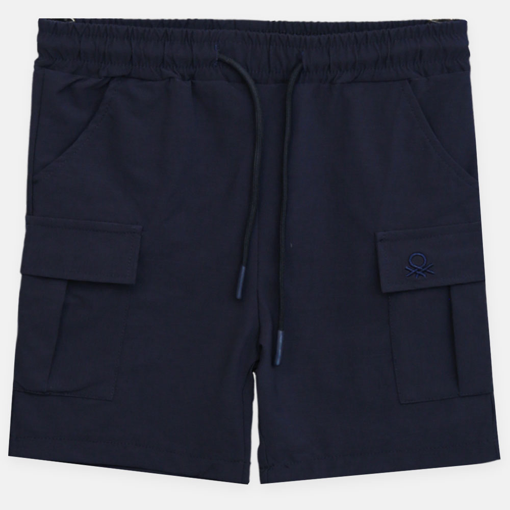 Boy Cozy Navy Cargo Shorts