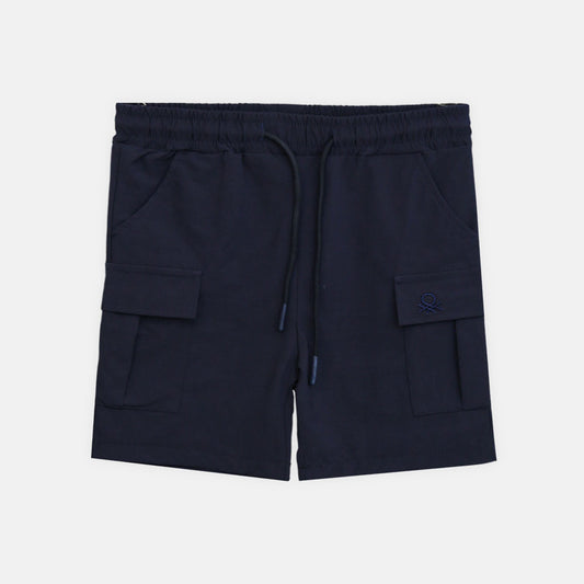 Boy Cozy Navy Cargo Shorts