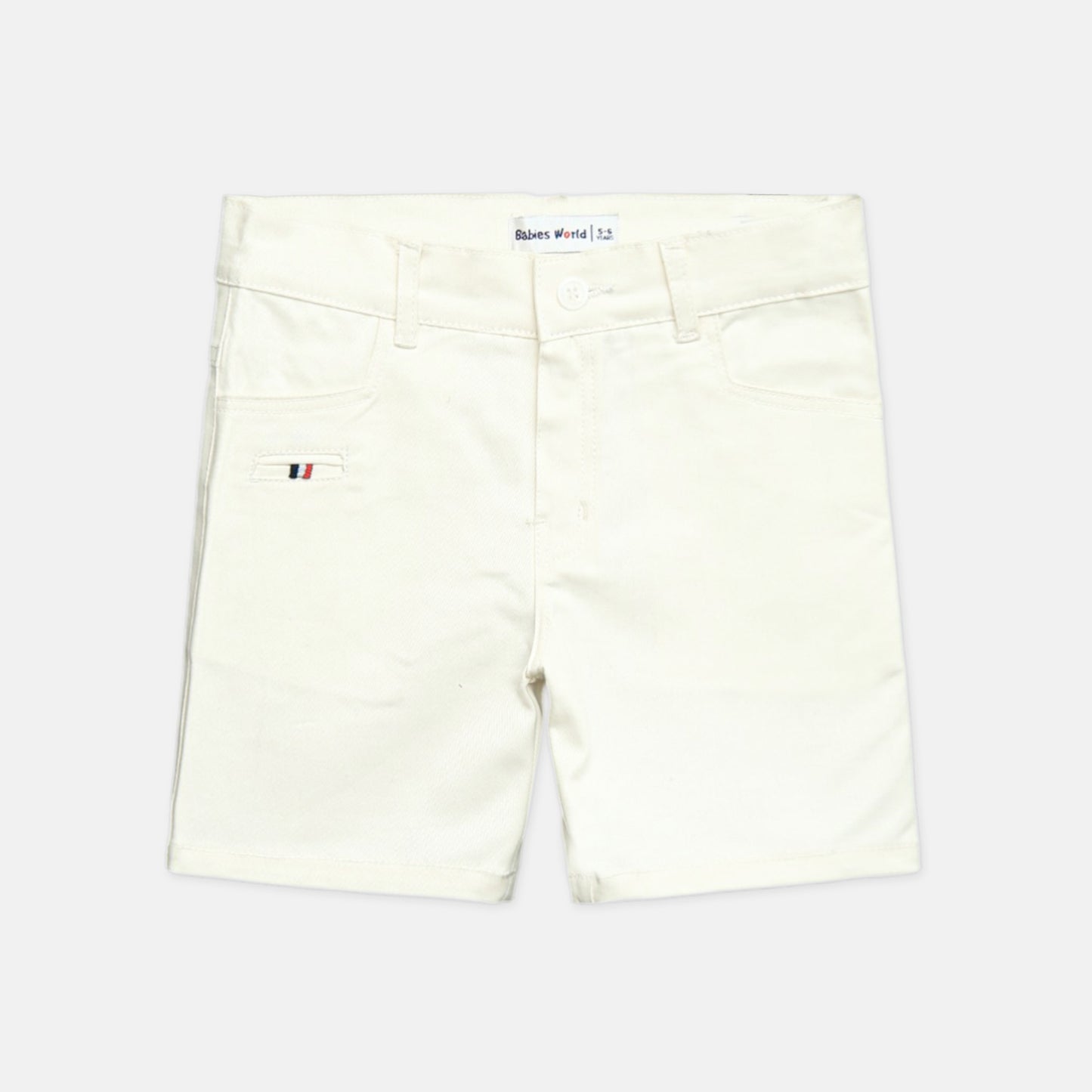 White Chino Short