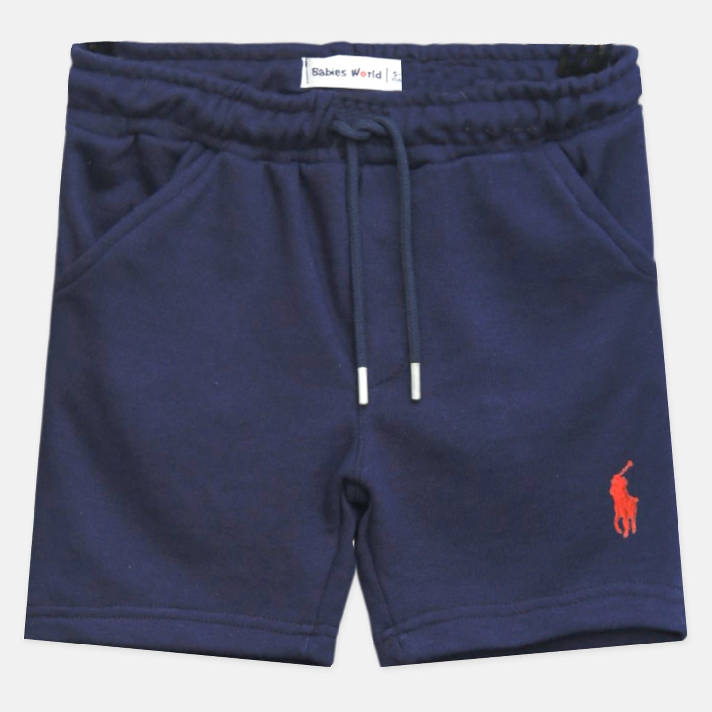 Navy Chino Sweat Polo Short