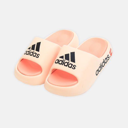 Girl Adidas Pink Mini Slides