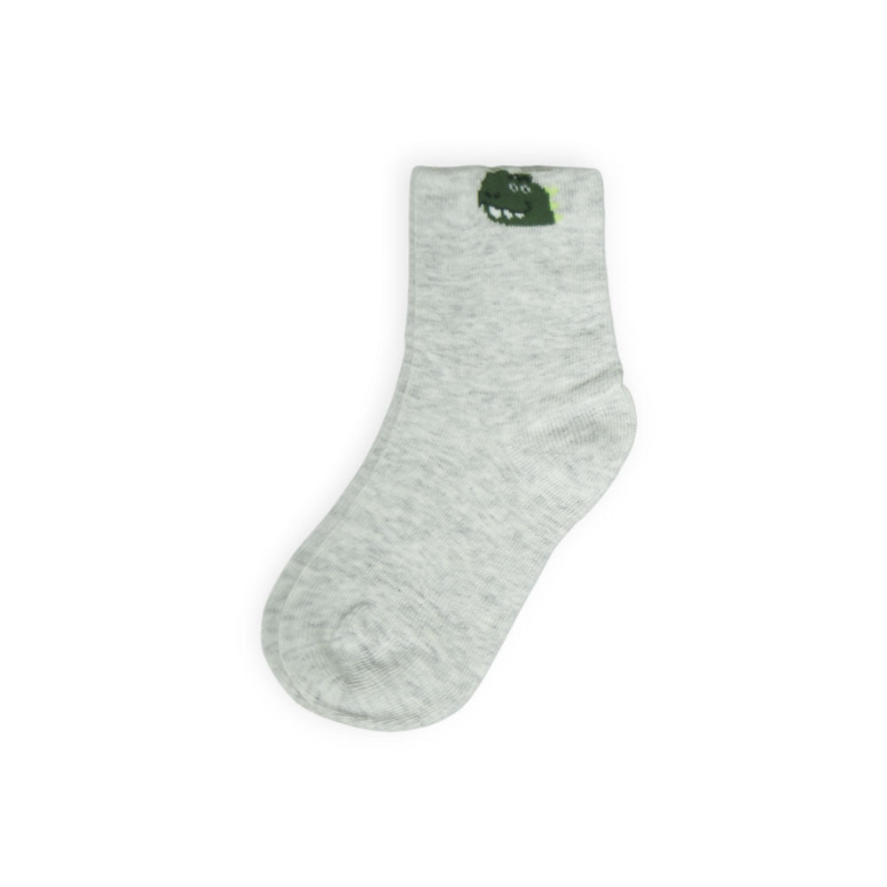 Dinosaur Dreams Grey Boy Socks