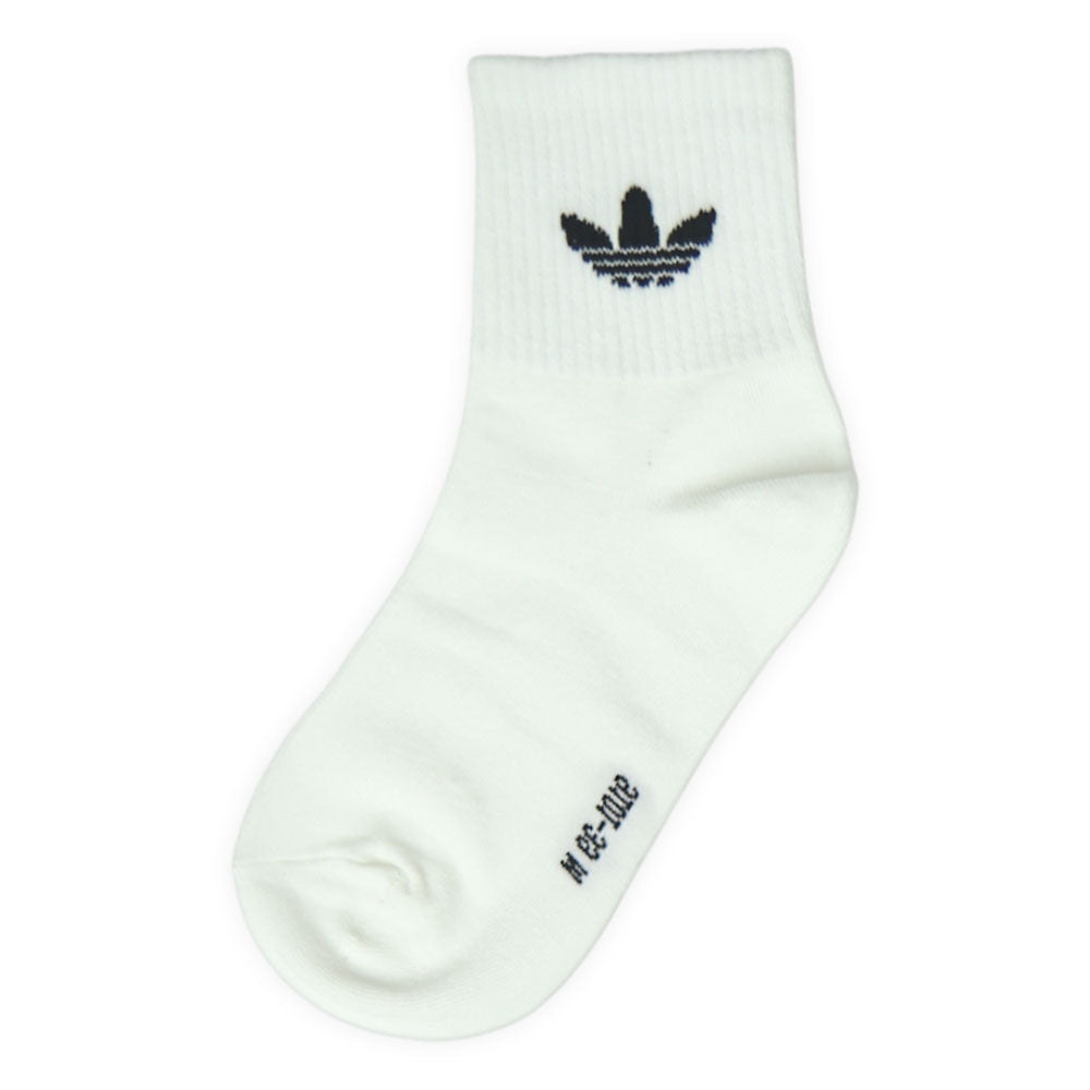 Adidas Solid White Crew Boy Socks