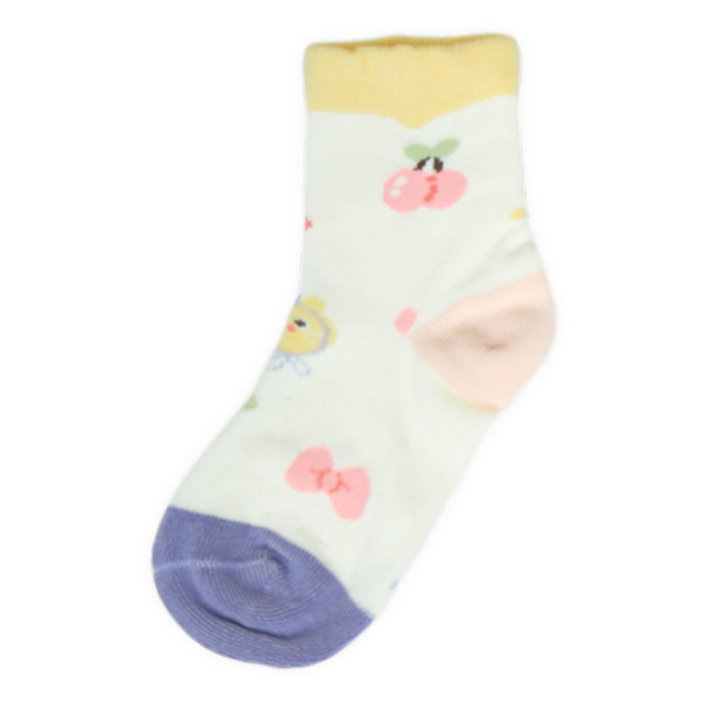 Sunny Stripe Baby Girl Socks
