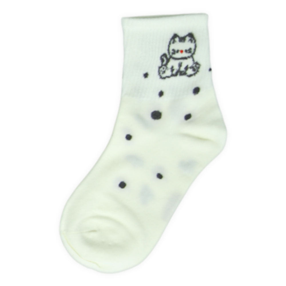 Sweet Dotty Bear Girl Socks