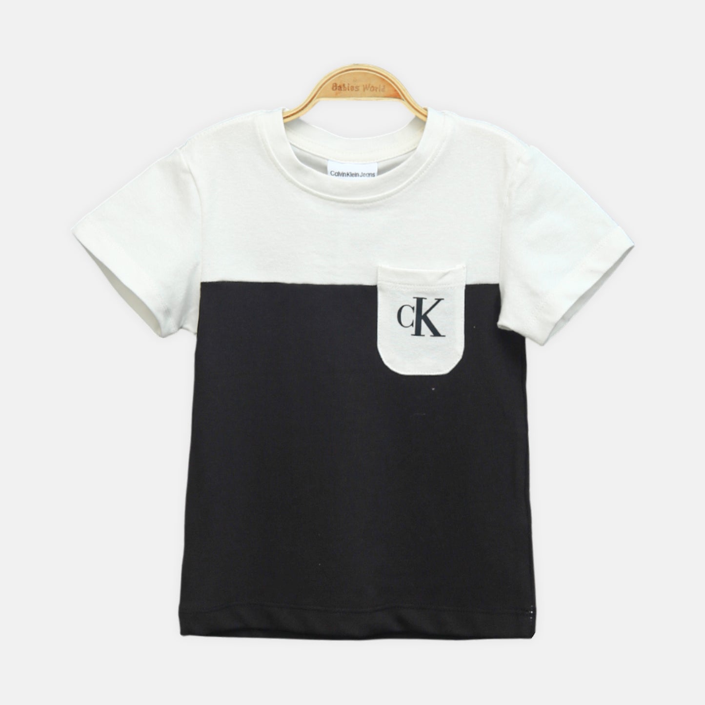 Calvin Klein White Colorblock Boy Suit – 2 Piece Set