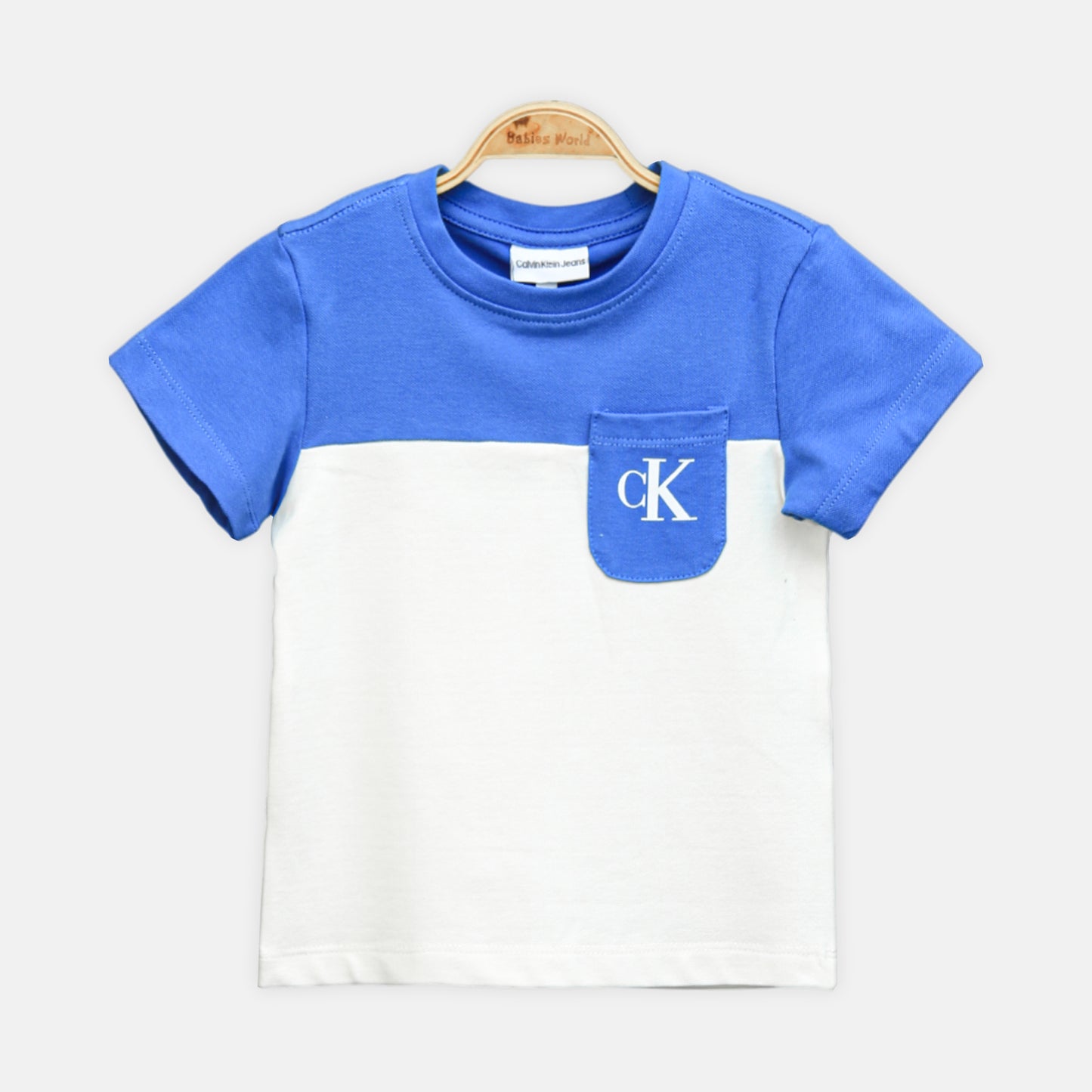 Calvin Klein Sky Blue Colorblock Boy Suit – 2 Piece Set